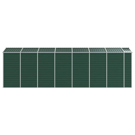 Tuinschuur 191x640x198 cm gegalvaniseerd staal groen