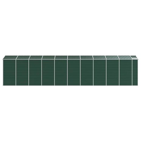 Tuinschuur 191x895x198 cm gegalvaniseerd staal groen