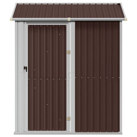 Tuinschuur 192x152,5x237 cm gegalvaniseerd staal bruin