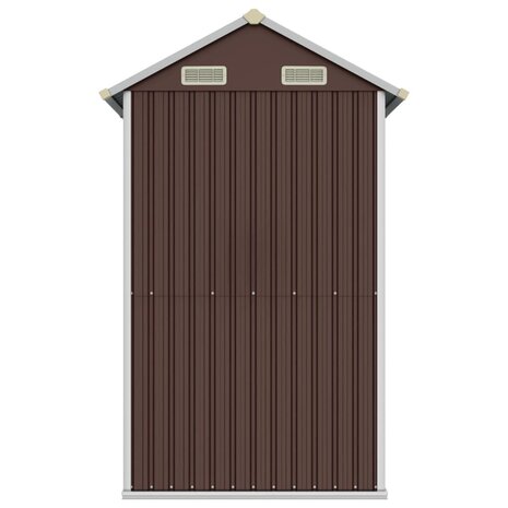 Tuinschuur 192x152,5x237 cm gegalvaniseerd staal bruin