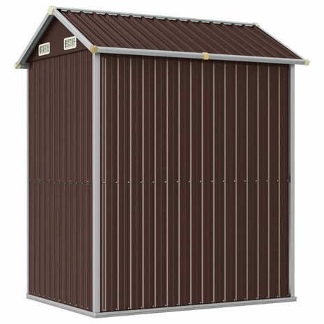 Tuinschuur 192x152,5x237 cm gegalvaniseerd staal bruin