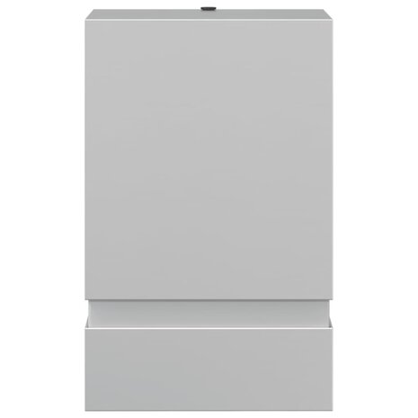 Buitenwandlamp roestvrij staal zilverkleurig