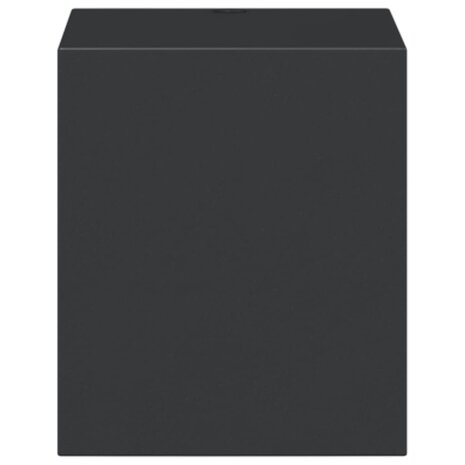Buitenwandlampen 2 st gegoten aluminium zwart