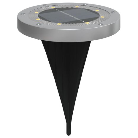 Grondlampen 12 st solar met grondpennen warmwit