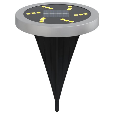 Grondlampen 4 st solar met grondpennen warmwit
