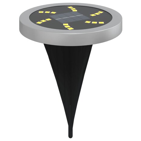 Grondlampen 4 st solar met grondpennen warmwit