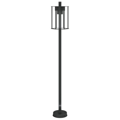 Vloerlamp voor buiten 3 st 100 cm roestvrij staal zwart
