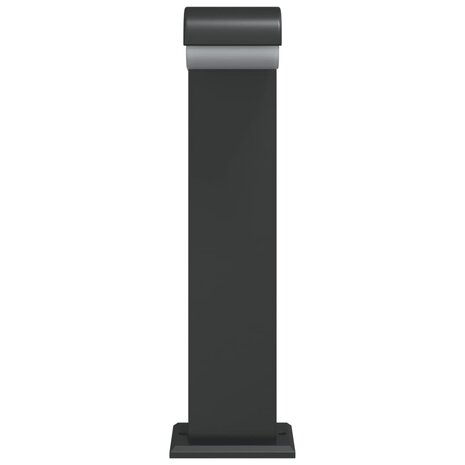 Buitenlampen staand 3 st 50 cm gegoten aluminium zwart