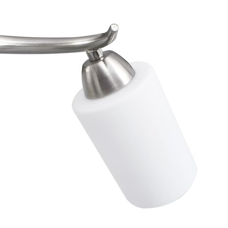 Plafondlamp met keramieke cilindervormige kappen 3xE14 wit