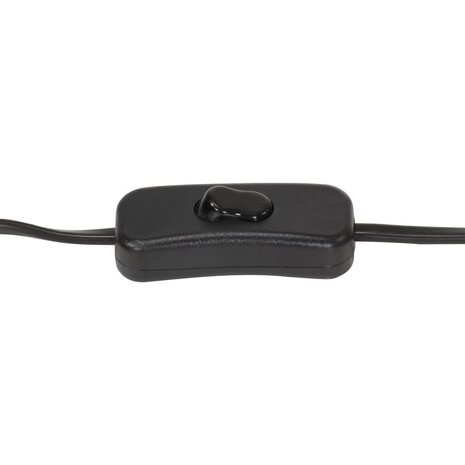 Vloerlamp driepoot 97 cm massief mangohout zwart