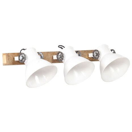 Wandlamp industrieel E27 65x25 cm wit