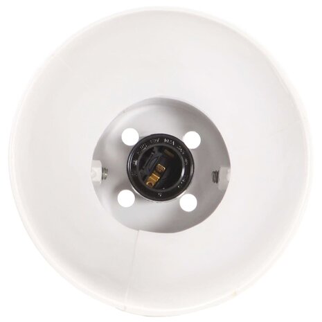Wandlamp industrieel E27 65x25 cm wit