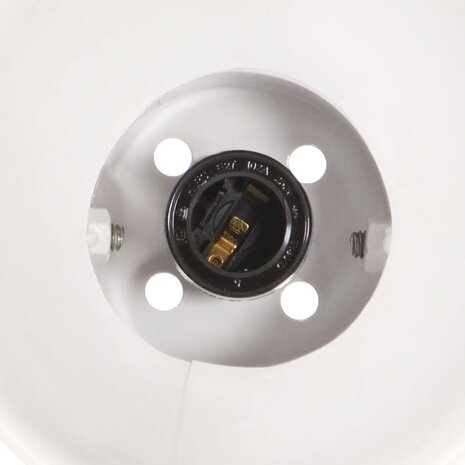 Wandlamp industrieel E27 45x25 cm wit