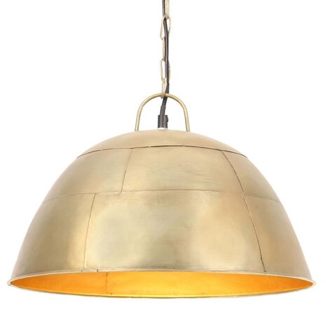 Hanglamp industrieel vintage rond 25 W E27 41 cm messingkleurig