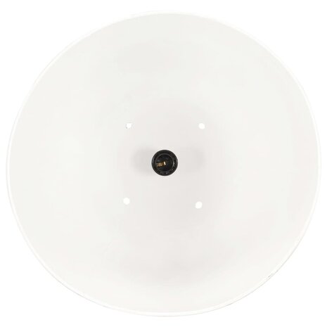 Hanglamp industrieel rond 25 W E27 32 cm wit