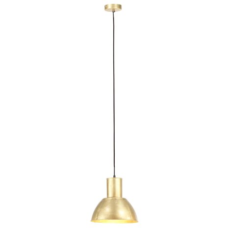 Hanglamp rond 25 W E27 28,5 cm messingkleurig