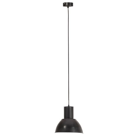 Hanglamp rond 25 W E27 28,5 cm zwart