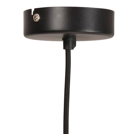 Hanglamp rond 25 W E27 28,5 cm zwart