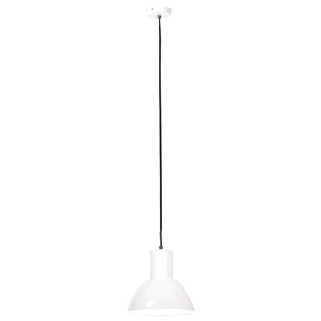 Hanglamp rond 25 W E27 28,5 cm wit