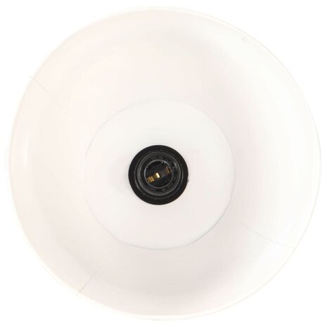 Vloerlamp E27 massief mangohout wit