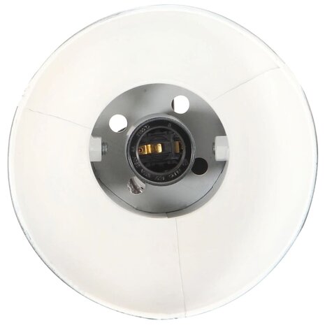Vloerlamp met 2 lampenkappen E27 gietijzer zwart