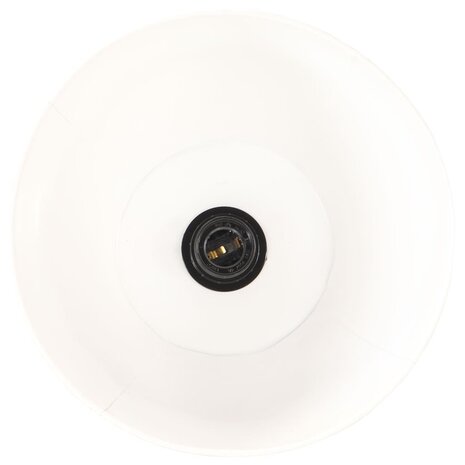 Vloerlamp E27 massief mangohout wit