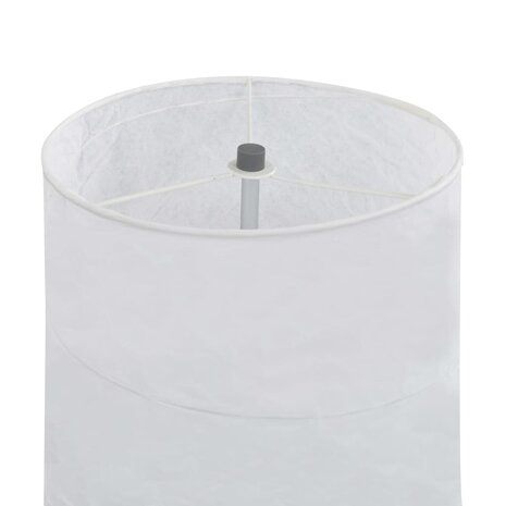 Vloerlamp met standaard E27 121 cm wit