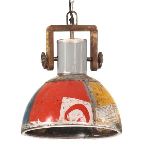 Hanglamp industrieel rond 25 W E27 30 cm meerkleurig