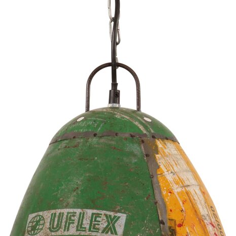Hanglamp industrieel rond 25 W E27 32 cm meerkleurig