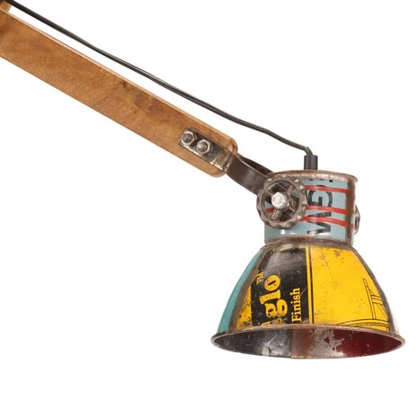 Wandlamp industrieel rond E27 meerkleurig