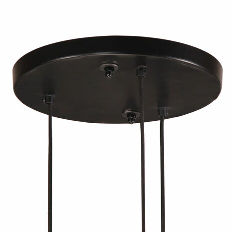 Hanglamp 25 W E27 30x30x100 cm zwart