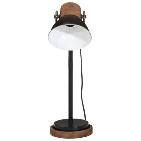 Bureaulamp 25 W E27 18x18x60 cm zwart