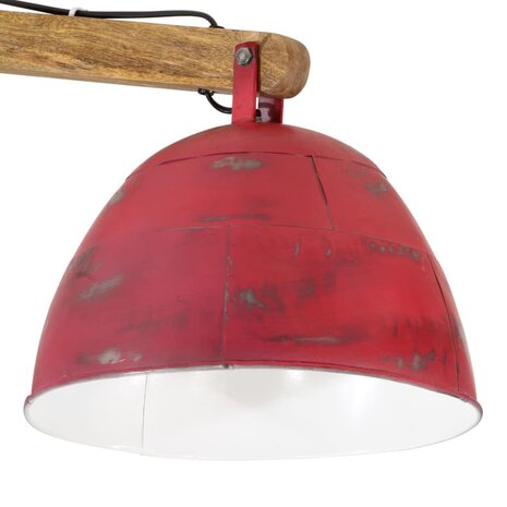 Plafondlamp 25 W E27 105x30x65-108 cm verweerd rood