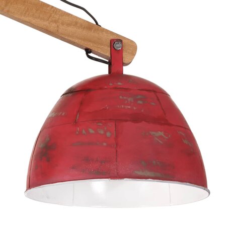 Plafondlamp 25 W E27 29x18x85 cm verweerd rood