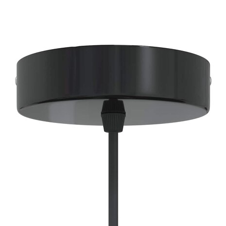Hanglampen 2 st In hoogte verstelbaar E27 30 cm metaal zwart