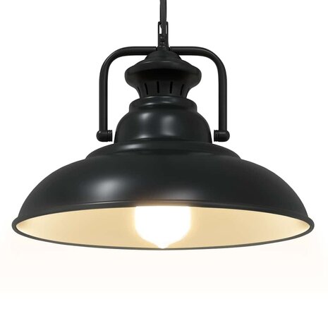 Hanglamp E27 Ø 31 cm ijzer zwart