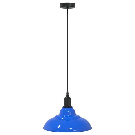 Hanglamp in hoogte verstelbaar E27 Ø31 cm metaal donkerblauw