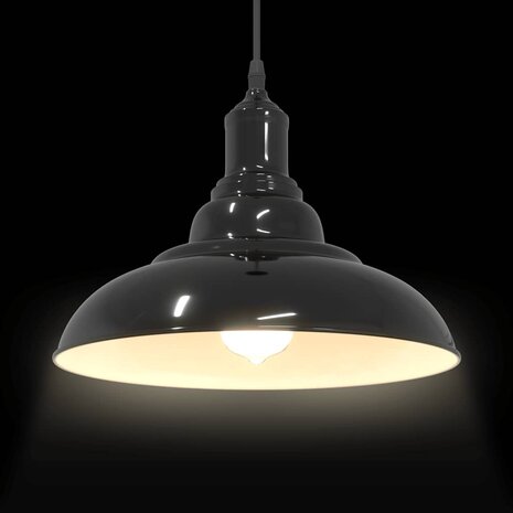 Hanglamp in hoogte verstelbaar E27 Ø31 cm metaal donkerblauw