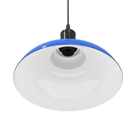 Hanglamp in hoogte verstelbaar E27 Ø31 cm metaal donkerblauw