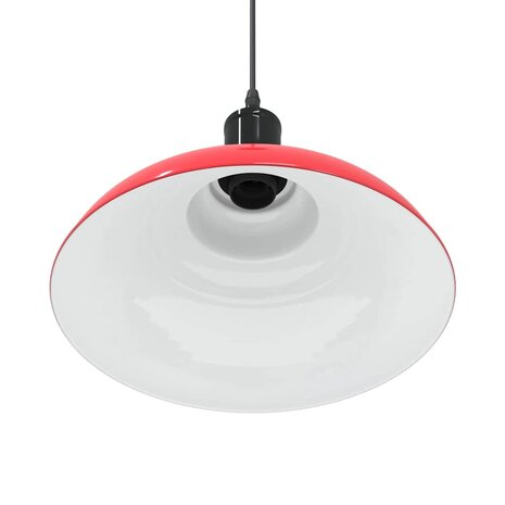 Hanglamp in hoogte verstelbaar E27 Ø31 cm metaal glanzend rood