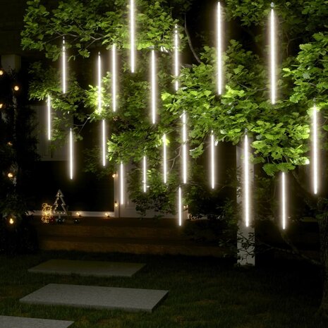 Meteoorlichten 20 st 720 LED's binnen/buiten 50 cm koudwit