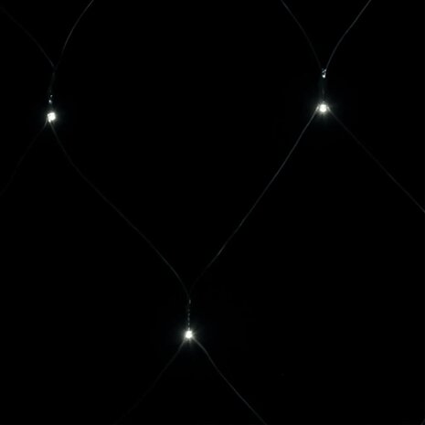 Kerstnetverlichting 544 LED's binnen en buiten 4x4 m koudwit