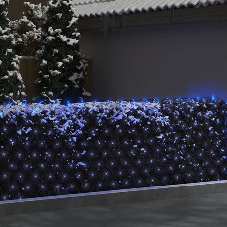 Kerstnetverlichting 544 LED's binnen en buiten 4x4 m blauw
