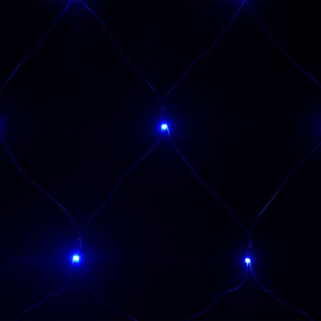 Kerstnetverlichting 544 LED's binnen en buiten 4x4 m blauw