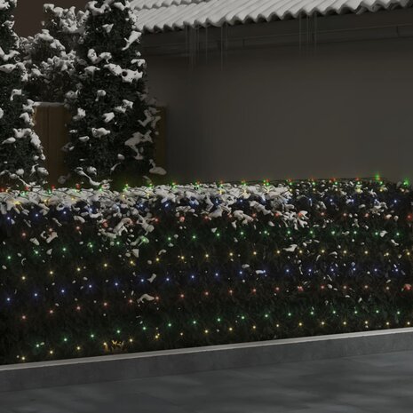 Kerstnetverlichting 544 LED's binnen/buiten 4x4 m meerkleurig