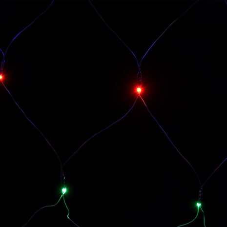 Kerstnetverlichting 544 LED's binnen/buiten 4x4 m meerkleurig