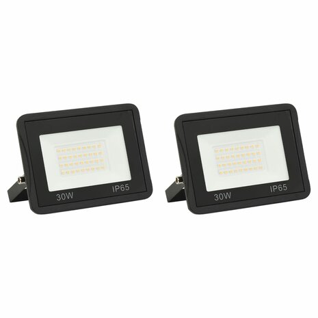 Spotlights 2 st LED 30 W warmwit
