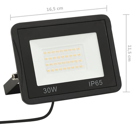 Spotlights 2 st LED 30 W warmwit