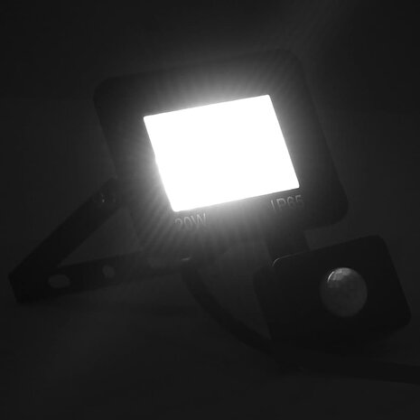 Spotlight met sensor LED 20 W koudwit