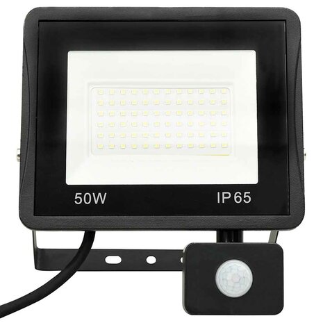 Spotlight met sensor LED 50 W koudwit